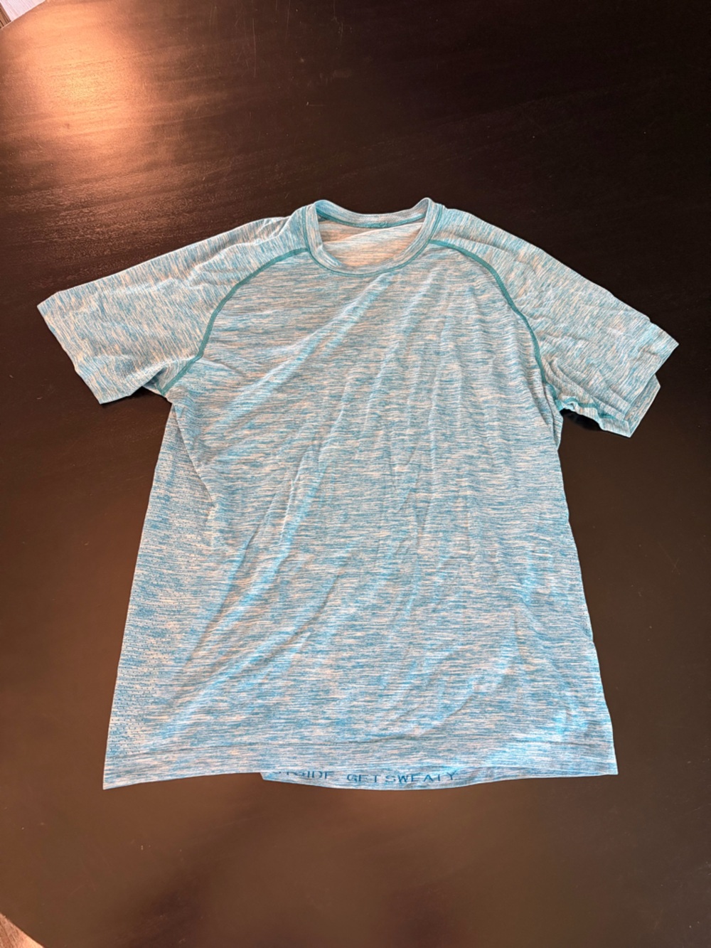 lululemon athletica Short Sleeve Tee in Heathered Light Blue